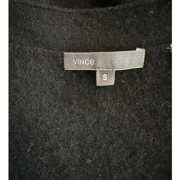 Vince Black Small Cashmere Button-Up Short Sleeve Kimono Dolman Sweater Cardigan - Picture 4 of 12